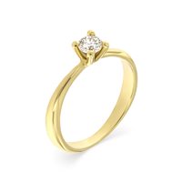 Ringe Roman Gioielli Dame in Gelbgold Diamante